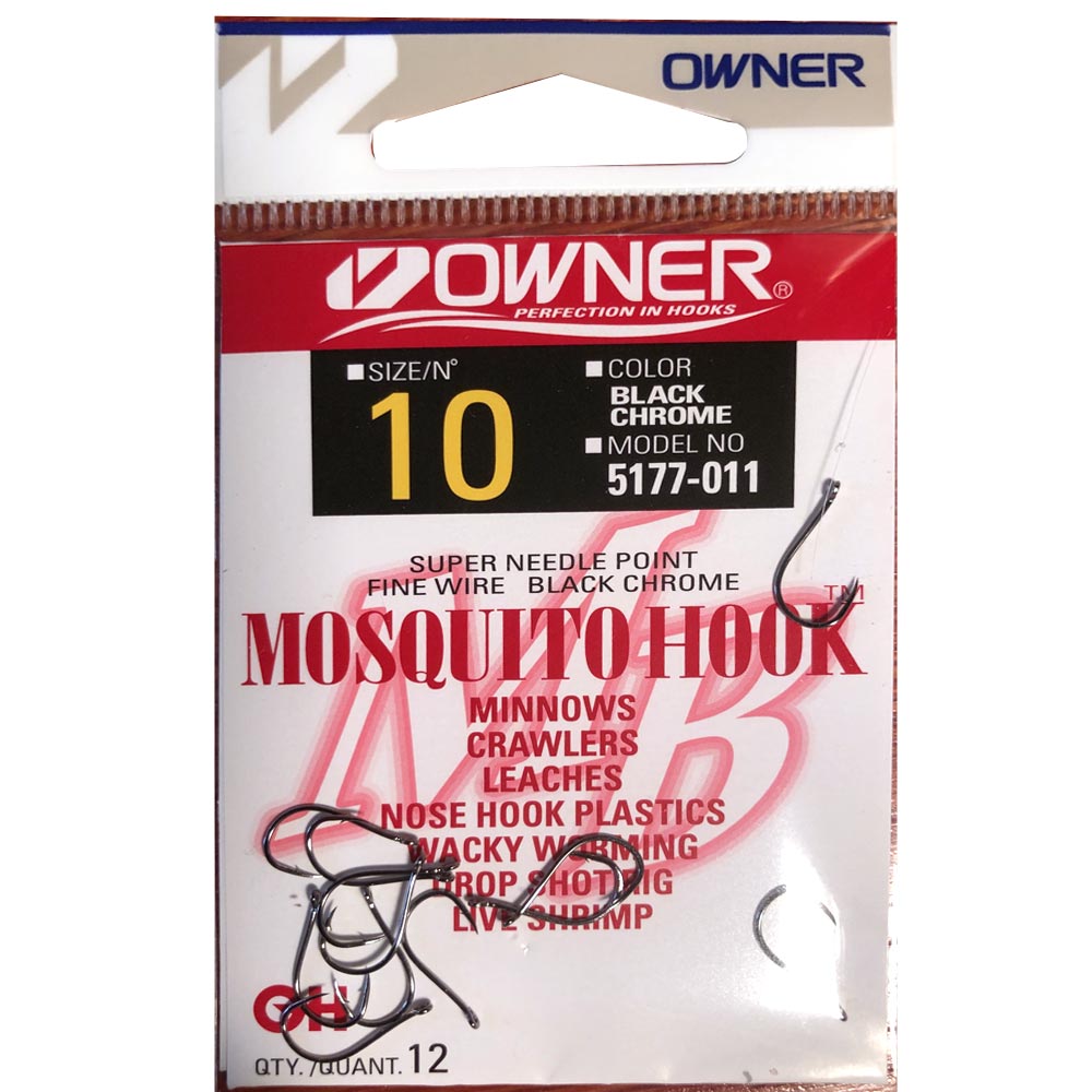Owner Mosquito Hook Live Bait Hook Size 10