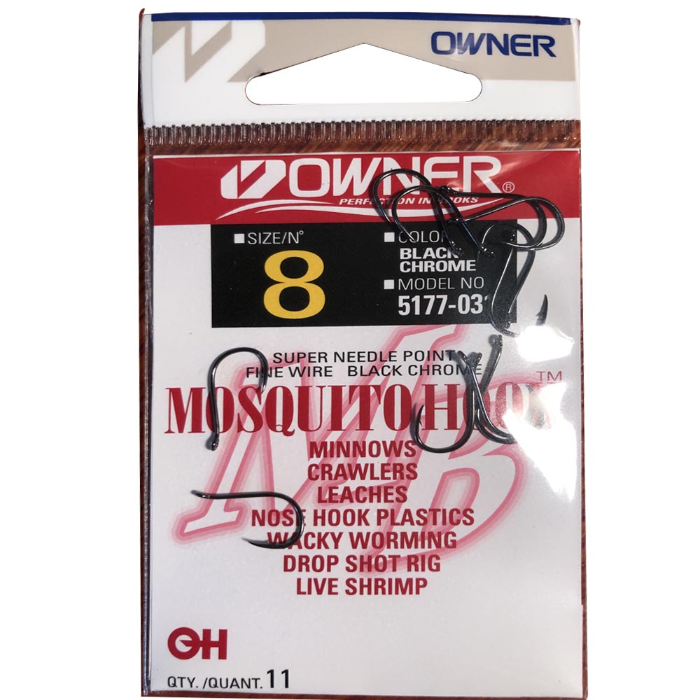 Owner Mosquito Hook Live Bait Hook Size 8